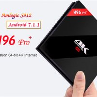 TV Box H96 PRO PLUS с 3GB RAM и 32G ROM, Android 7.1, процесор Amlogic S912, 2.4G / 5G, UHD 4K, снимка 4 - Плейъри, домашно кино, прожектори - 28102376