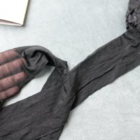 CANDA Satin 20 Den Shiny S/M черни нови чорапи с ликра за жартиери, снимка 8 - Бельо - 40622358
