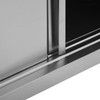Кухненски стенен шкаф с плъзгащи врати, 90x40x50 см, стомана, снимка 7 - Шкафове - 38087971