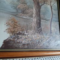  Картина от Ирен Кофиери-Маслени бой върху платно с рамка , снимка 5 - Други ценни предмети - 34568169