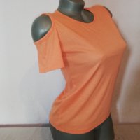 Блуза с изрязани рамене р-р S , снимка 10 - Тениски - 28895761