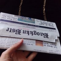 Дамска чанта/клъч тип вестник, снимка 11 - Чанти - 32505940