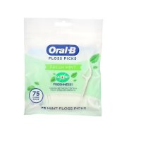 Комплект конци за зъби, Oral-B Тип клечка за зъби, устойчиви влакна, ментов вкус, 75 бр., снимка 1 - Козметика за лице - 43647059