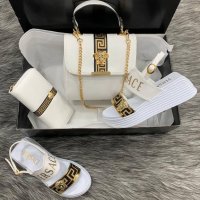 Дамска чанта портфейл и сандали Versace код 110, снимка 1 - Сандали - 33559470