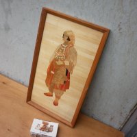 Старо дървено пано  носия  38 / 22  см, снимка 3 - Антикварни и старинни предмети - 43389761