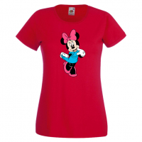 Дамска тениска Minnie Mouse 9 Подарък,Изненада,Рожден ден,, снимка 8 - Тениски - 36530839