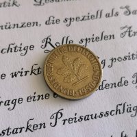 Монета - Германия - 5 пфенига | 1950г.; серия F, снимка 2 - Нумизматика и бонистика - 32325705