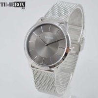 CALVIN KLEIN Minimal Slim Grey Mesh Steel K3M21124. Нов мъжки часовник, снимка 1 - Мъжки - 28515670