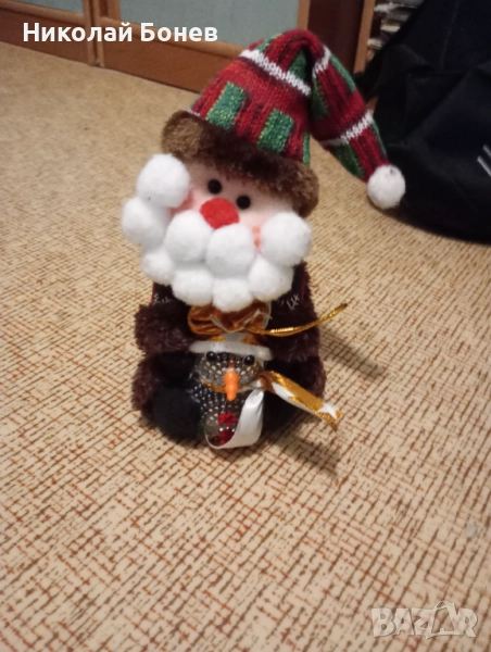 Плюшен дядо Коледа със Снежко, снимка 1