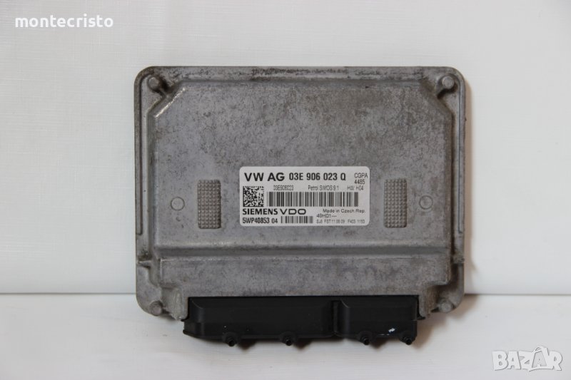 Моторен компютър ECU Skoda Fabia (2007-2014г.) 03E 906 023 Q / 03E906023Q / 5WP40853 04 / SIMOS 9.1, снимка 1