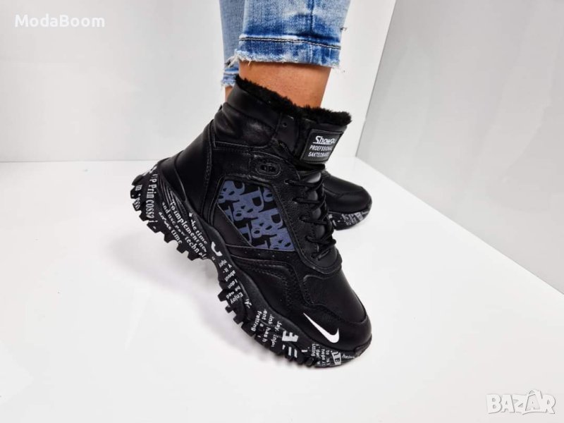 💯Стилни черни дамски зимни боти💯, снимка 1