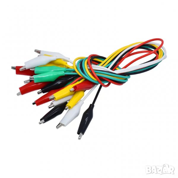 Цветни джъмперни кабели 10 броя в комплект, снимка 1
