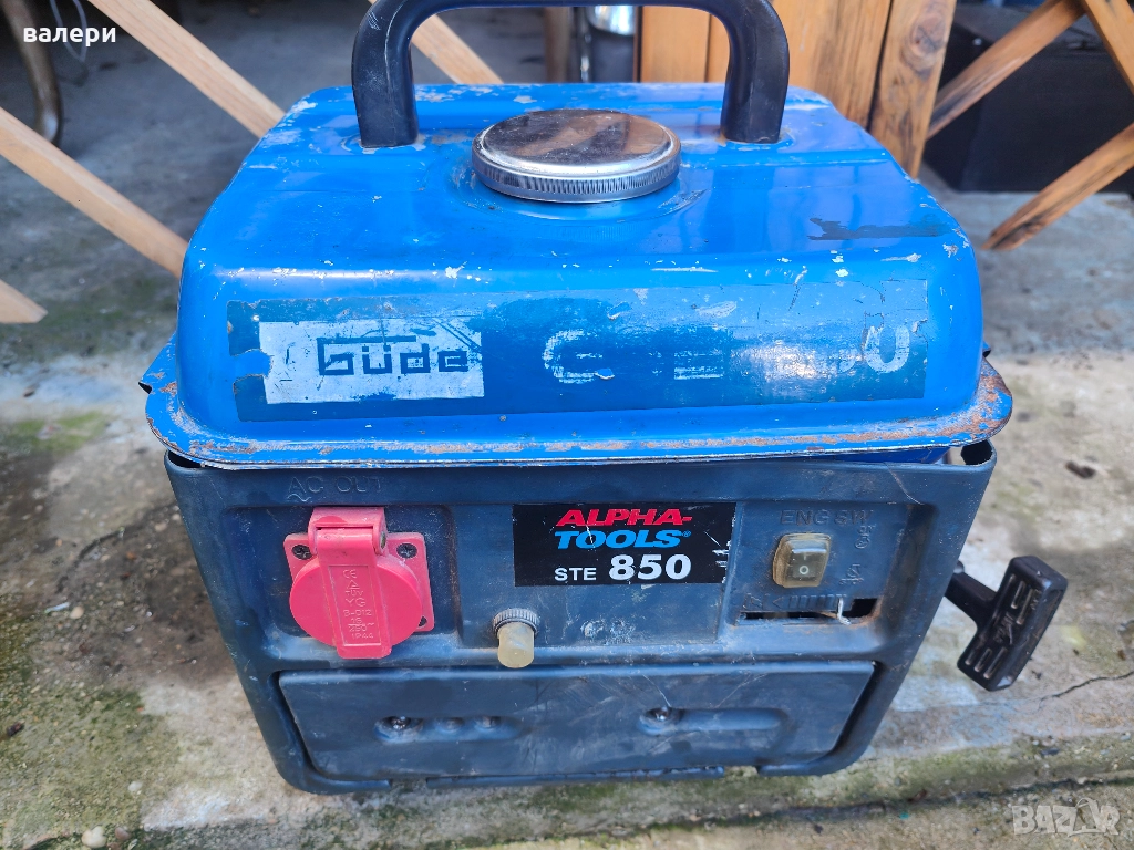 Бензинов генератор за ток работещ внос от Германия, снимка 1