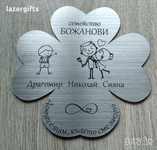 Семейни табели за врата с надпис по ваш избор+изображения :), снимка 1