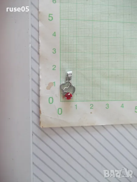 Висулка с червен камък, снимка 1