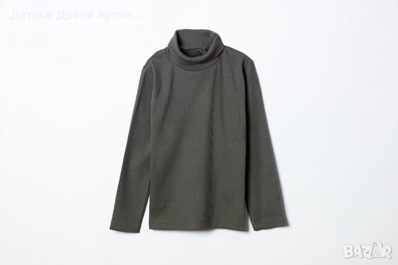 Памучно поло с дълъг ръкав за момичета – ново, българско производство (92–140), снимка 1