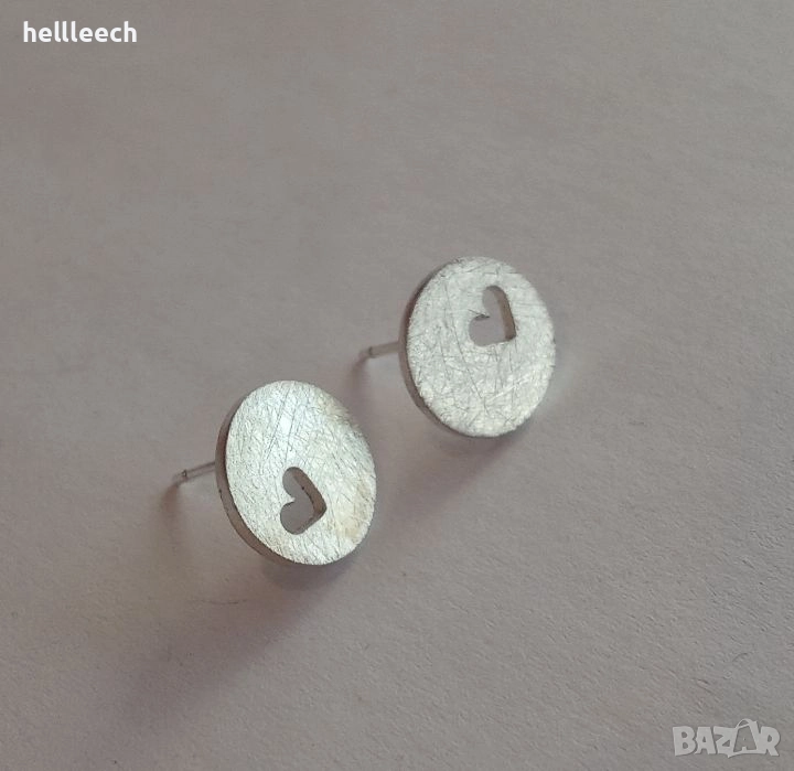 Сребърни обеци, снимка 1