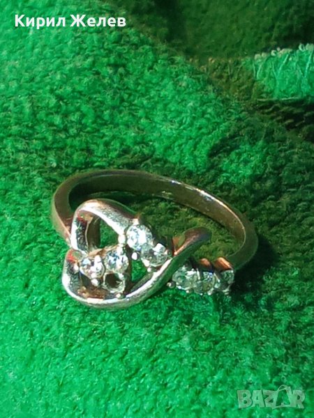 МНОГО КРАСИВ СКЪПОЦЕНЕН СРЕБЪРЕН АРТ ПРЪСТЕН СРЕБРО 925 с ФАСЕТИРАНИ ЦИРКОНИ 32433, снимка 1