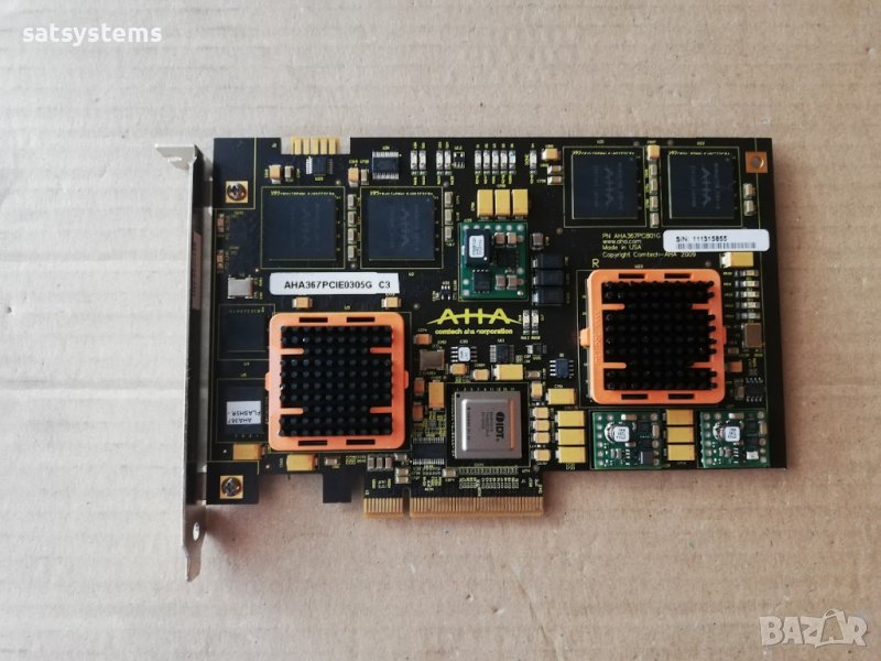 AHA GZIP AHA367 PCI-Express 10.0 Gbits/sec Compression Decompression Accelerator Card, снимка 1