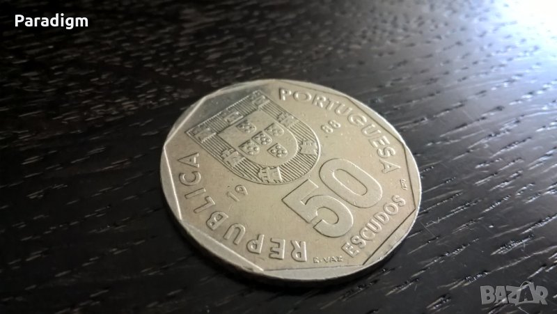 Монета - Португалия - 50 ескудо | 1988г., снимка 1