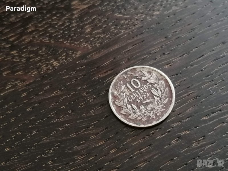 Монета - Чили - 10 центавос | 1922г., снимка 1