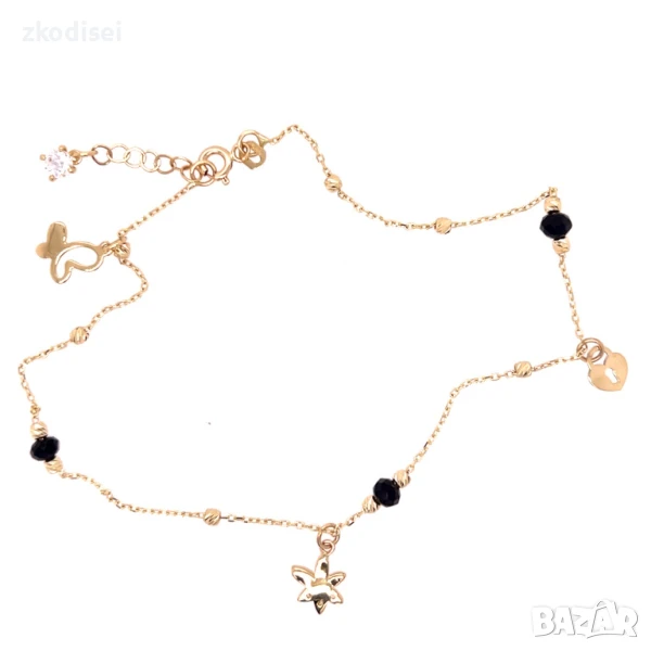 Златна дамска гривна за крак 2,89гр. 25,0см. 14кр. проба:585 модел:32142-5, снимка 1