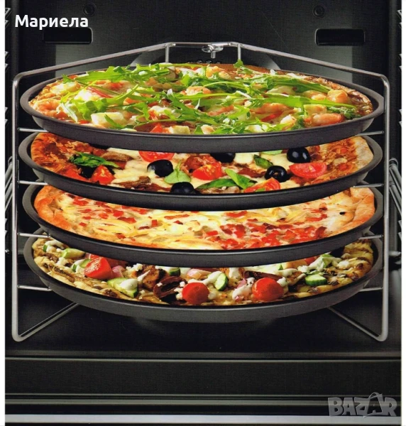 Комплект за печене на пица Kitchen Club, 4 броя тави, снимка 1
