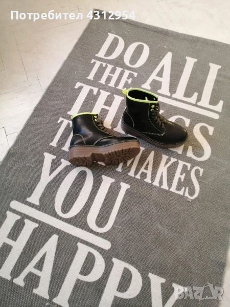 кубинки черни със зелено обкантване, снимка 1