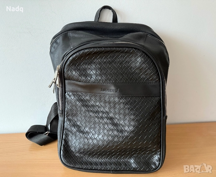 Мъжка кожена раница Andrews – като нова!, снимка 1