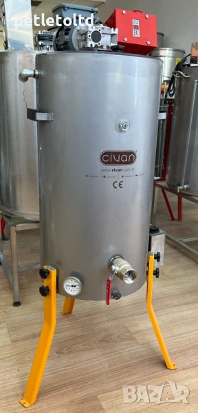 Машина за крем мед и/или инвертиран сироп, тип матуратор с подгрев и бъркалка 150 КГ (110 Л), снимка 1