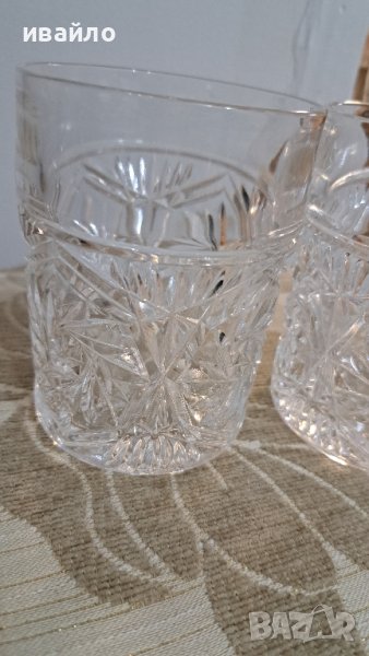 Кристални чаши 6 броя, снимка 1