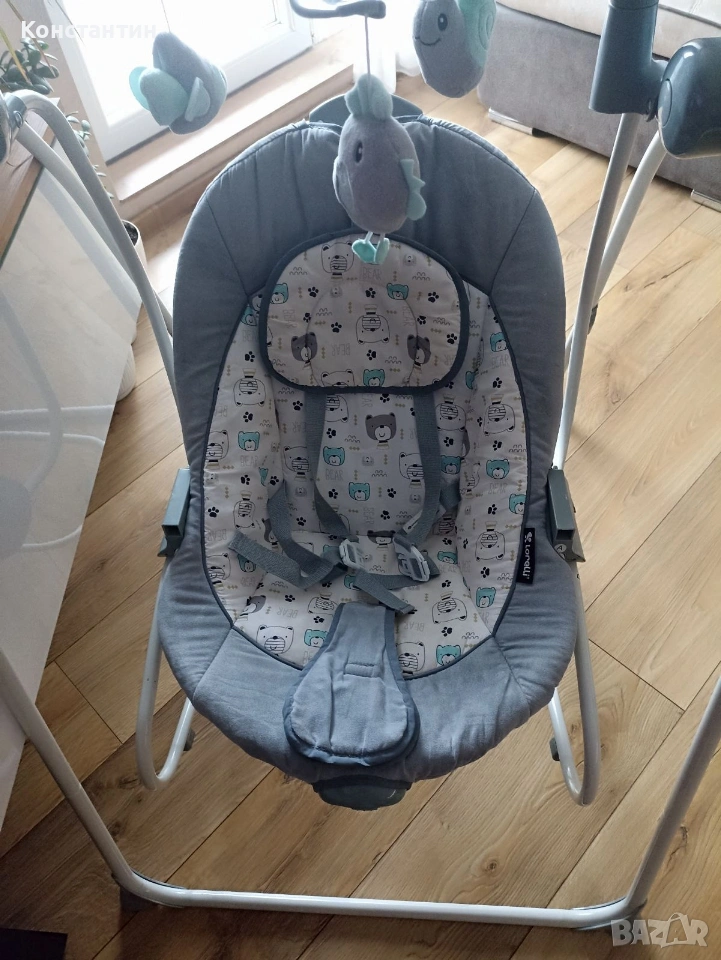 Lorelli - Електрическа бебешка люлка до 9 кг Tango, снимка 1