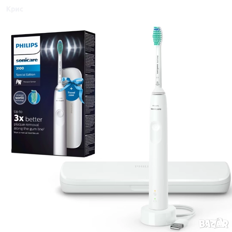 Електрическа четка за зъби Philips Sonicare Seria 3100 HX3673/13, снимка 1