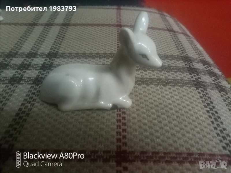 Стара соц порцеланова сърна на Стойко Пеев., снимка 1