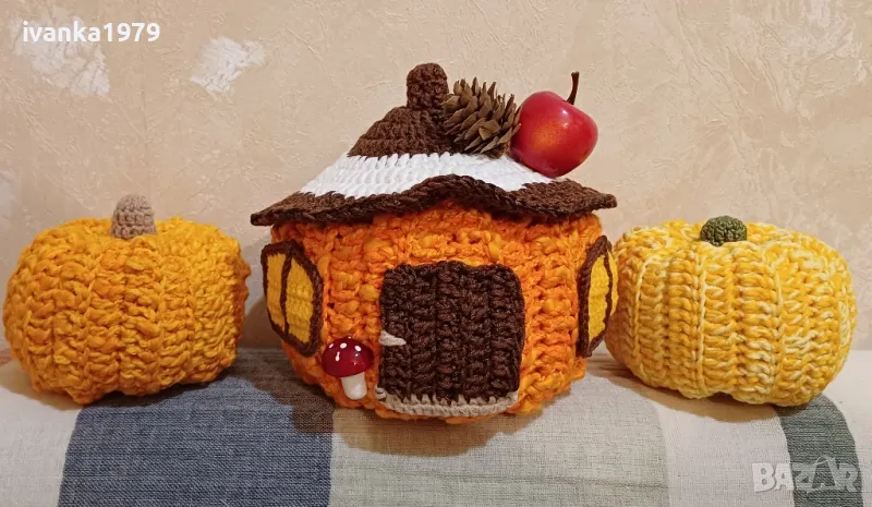 Плетена тиква къщичка , снимка 1