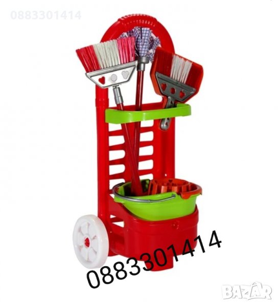 Детски комплект за почистване с количка , снимка 1