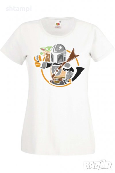Дамска тениска Star Wars mandalorian baby yoda 2,Филм,Игра,superhero,Изненада,Подарък,Повод,, снимка 1