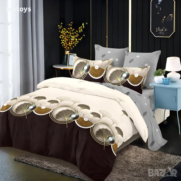 Двулицево спално бельо, 6 части - Модел WS17797, снимка 1