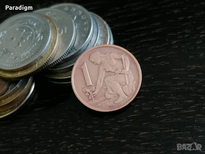 Монета - Чехословакия - 1 крона | 1962г., снимка 1