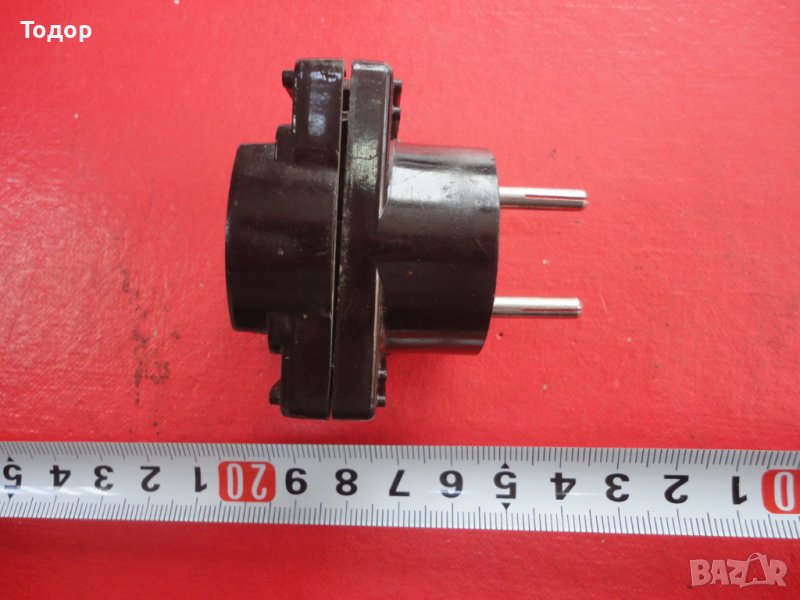 Рядък немски бакелитов разклонител щепсел 3 Райх , снимка 1