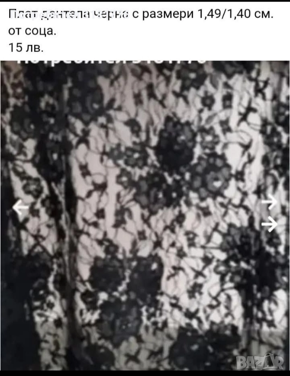 Дантела,черна , снимка 1