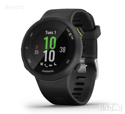 НОВ!!! Смарт часовник Garmin Forerunner 45, 42 мм, Silicone strap, Black , снимка 1