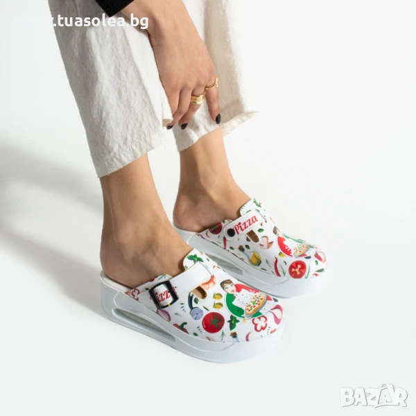 Дамско анатомично работно сабо за кухня на платформа | Марка Tuasolea, снимка 1