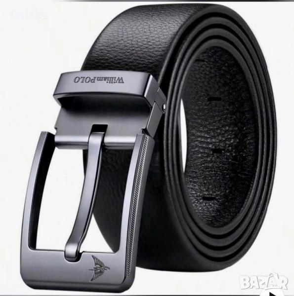 Мъжки официален колан за Панталони WilliamPAUL LEATH* Естествена телешка кожа!, снимка 1