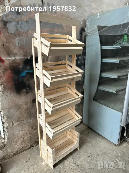 Стелаж за хляб, плодове и зеленчуци и други видове стока, снимка 1