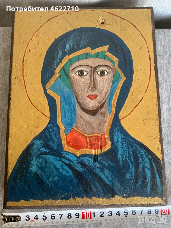  икона рисувана на дърво, снимка 1
