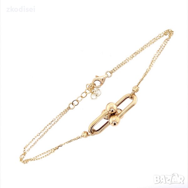 Златна дамска гривна Tiffany i Co 3,18гр. 19,0см. 14кр. проба:585 модел:20497-2, снимка 1