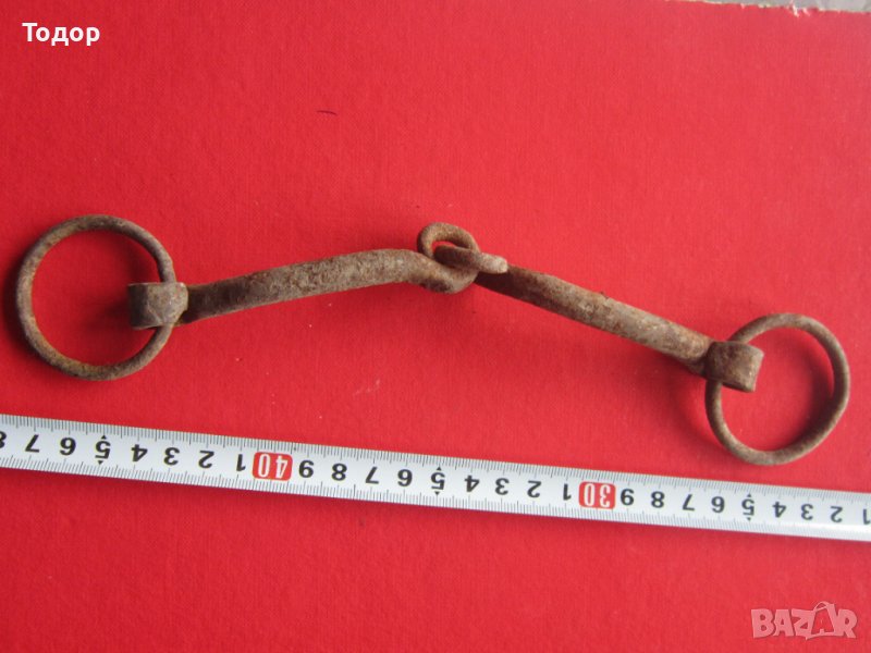 Старинна кована юзда ковано желязо, снимка 1