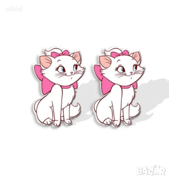 Коте Мари Marie детски обици обеци обички, снимка 1