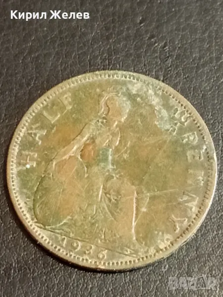 Стара монета 1/2 пени 1936г. Великобритания Крал Джордж пети 25393, снимка 1